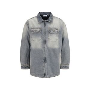 Off-White Gray Cotton Denim Men's Jacket